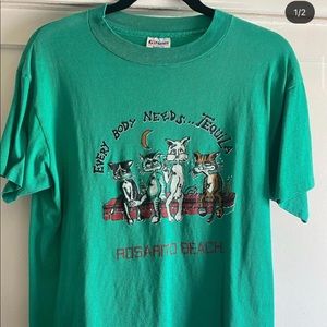 VTG Hanes Tequila Cats Shirt